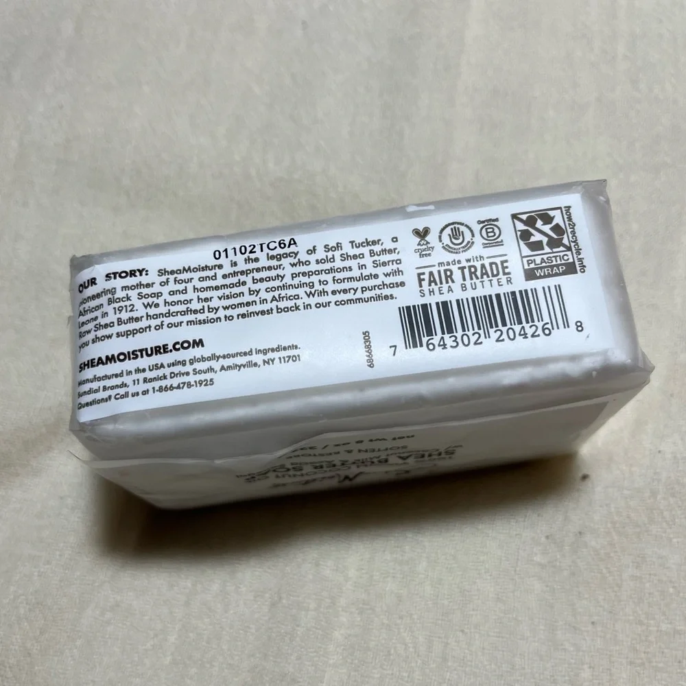 Shea Moisture SHEA‎ BUTTER SOAP 100% Virgin coconut Oil